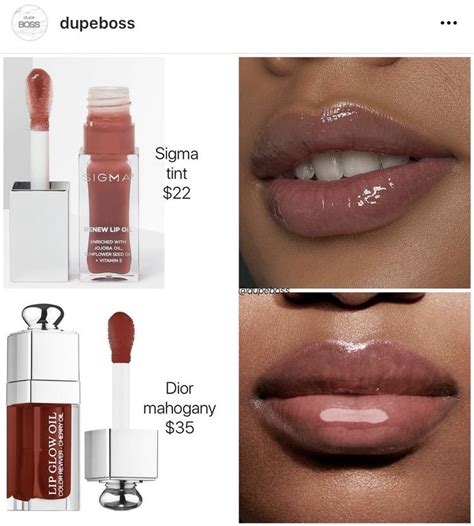 dior lip glow oil mahogany dupe|dior lip oil universal clear.